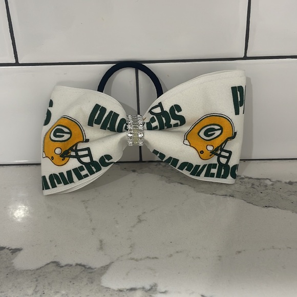 Green Bay Packers Cheer Bow/ Hair Bow - Picture 2 of 4